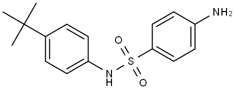 4-Amino-N-[4-(1,1-dimethylethyl)phenyl]benzenesulfonamide Structure