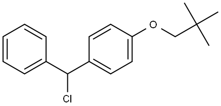 1-(Chlorophenylmethyl)-4-(2,2-dimethylpropoxy)benzene Structure