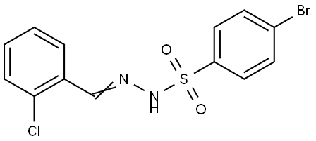 4-Bromobenzenesulfonic acid 2-[(2-chlorophenyl)methylene]hydrazide Structure