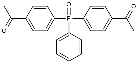 Ethanone, 1,1'-[(phenylphosphinylidene)di-4,1-phenylene]bis- (9CI) Structure