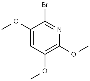 2-Bromo-3,5,6-trimethoxypyridine Structure