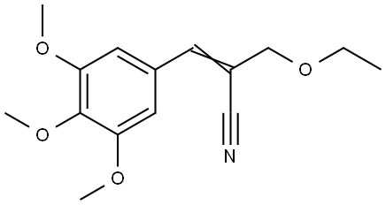 β-Ethoxy-α-(3,4,5-trimethoxy-benzyliden)-propionitril Structure