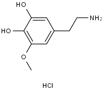 5-(2-aminoethyl)-3-methoxybenzene-1,2-diol
hydrochloride Structure