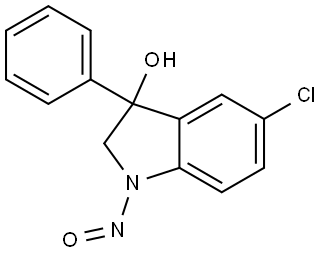 5-chloro-1-nitroso-3-phenylindolin-3-ol Structure