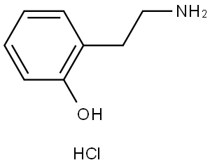 2-(2-Aminoethyl)phenol hydrochloride Structure