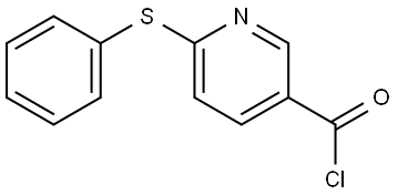 6-(Phenylthio)-3-pyridinecarbonyl chloride Structure