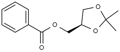 1,3-Dioxolane-4-methanol, 2,2-dimethyl-, 4-benzoate, (4R)- Structure