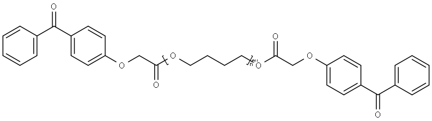 Poly(ethyleneglycol) bis(p-dimethylamino benzoate) Structure