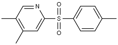 4,5-Dimethyl-2-[(4-methylphenyl)sulfonyl]pyridine Structure