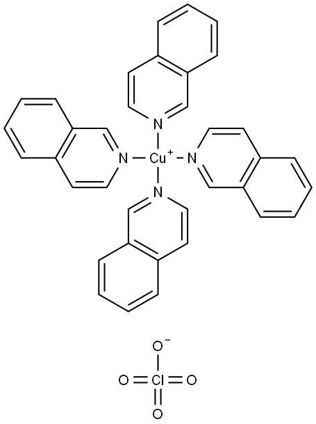 Copper(1+), tetrakis(isoquinoline)-, (T-4)-, perchlorate Structure