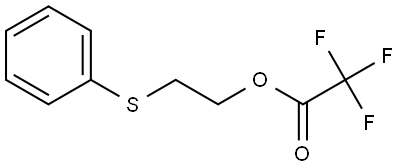 Acetic acid, 2,2,2-trifluoro-, 2-(phenylthio)ethyl ester Structure