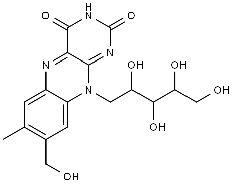 8-hydroxymethylriboflavin Structure