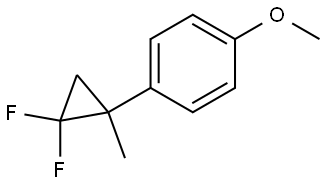 1-(2,2-difluoro-1-methylcyclopropyl)-4-methoxybenzene 구조식 이미지