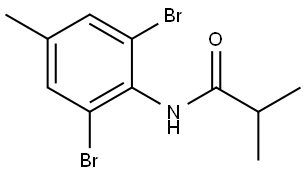 N-(2,6-Dibromo-4-methylphenyl)-2-methylpropanamide 구조식 이미지