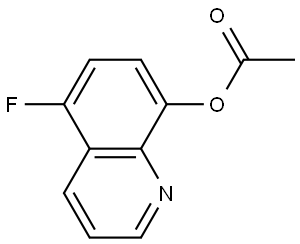 8-Quinolinol, 5-fluoro-, 8-acetate Structure