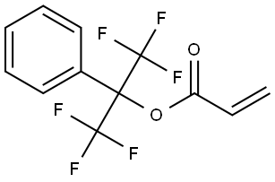 2-Propenoic acid, 2,2,2-trifluoro-1-phenyl-1-(trifluoromethyl)ethyl ester Structure