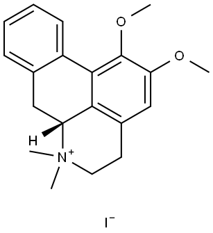 N-Methylnuciferine iodide Structure