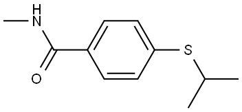 N-Methyl-4-[(1-methylethyl)thio]benzamide Structure