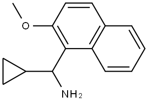 CYCLOPROPYL(2-METHOXYNAPHTHALEN-1-YL)METHANAMINE Structure