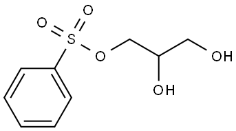 1,2,3-Propanetriol, 1-benzenesulfonate Structure