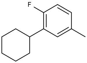 2-cyclohexyl-1-fluoro-4-methylbenzene Structure