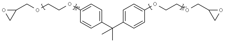 Bisphenol A bis(triethyleneglycol glycidylether)ether Structure