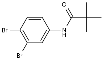 N-(3,4-dibromophenyl)pivalamide Structure