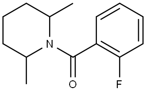 Methanone, (2,6-dimethyl-1-piperidinyl)(2-fluorophenyl)- Structure