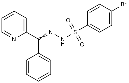 4-Bromobenzenesulfonic acid 2-(phenyl-2-pyridinylmethylene)hydrazide Structure