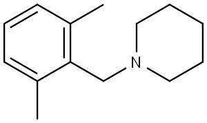 1-[(2,6-Dimethylphenyl)methyl]piperidine Structure