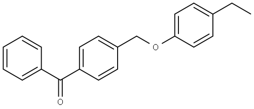 (4-((4-ethylphenoxy)methyl)phenyl)(phenyl)methanone Structure