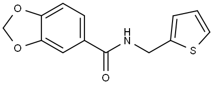 N-(2-Thienylmethyl)-1,3-benzodioxole-5-carboxamide Structure