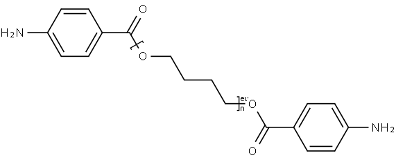 Poly(1,4-butanediol) bis(4-aminobenzoate) Structure