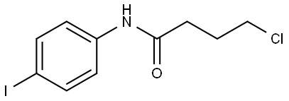 Butanamide, 4-chloro-N-(4-iodophenyl)- Structure