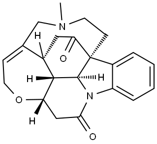 19-Methyl-16,19-secostrychinidine-10,16-dione Structure