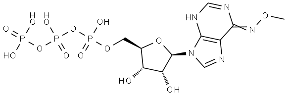 Inosine 5'-(tetrahydrogen triphosphate), O-methyloxime Structure