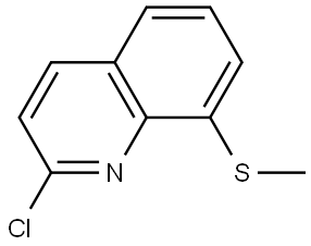 2-Chloro-8-(methylthio)quinoline Structure