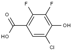 5-Chloro-2,3-difluoro-4-hydroxybenzoic acid Structure