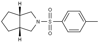 Cyclopenta[c]pyrrole, octahydro-2-[(4-methylphenyl)sulfonyl]-, (3aR,6aS)-rel- Structure