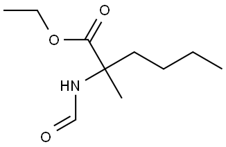 ethyl 2-formamido-2-methylhexanoate Structure