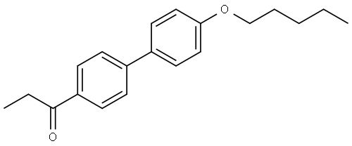 1-(4'-(pentyloxy)-[1,1'-biphenyl]-4-yl)propan-1-one Structure