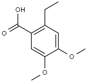 2-ethyl-4,5-dimethoxybenzoic acid Structure