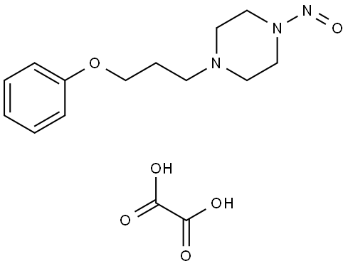 1-nitroso-4-(3-phenoxypropyl)piperazine oxalate Structure