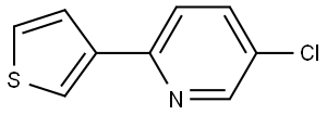 5-chloro-2-(thiophen-3-yl)pyridine Structure
