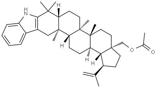 28-acetyl-2,3-Indolobetulin Structure