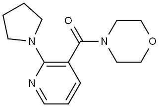 4-Morpholinyl[2-(1-pyrrolidinyl)-3-pyridinyl]methanone Structure