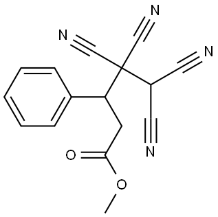 methyl 4,4,5,5-tetracyano-3-phenylpentanoate Structure