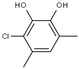 1,2-Benzenediol, 3-chloro-4,6-dimethyl- Structure