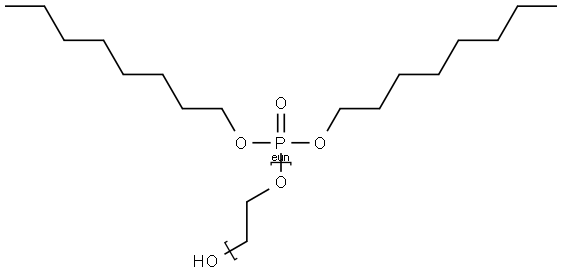 POLY(OXY-1,2-ETHANEDIYL),ALPHA-(BIS(OCTYLOXY)PHOSPHINYL)-OMEGA-HYDROXY- Structure