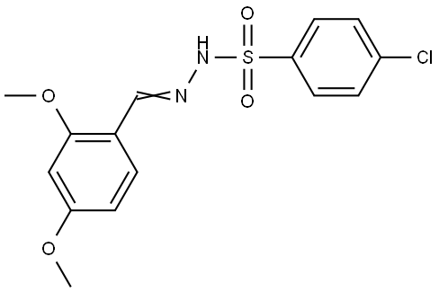 4-Chlorobenzenesulfonic acid 2-[(2,4-dimethoxyphenyl)methylene]hydrazide Structure